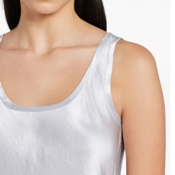 Vince Scoop-neck Satin Vest Top - Size XXS‎ - NEW With Tags. - Picture 14 of 14